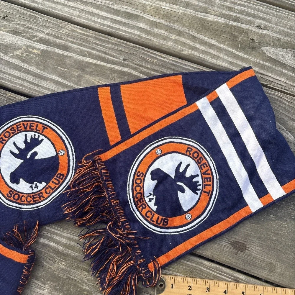 Rosevelt Soccer Club Maine Acrylic Fringe Scarf Double Sided Diehard Scarves